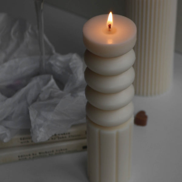 Bead Pillar Candle