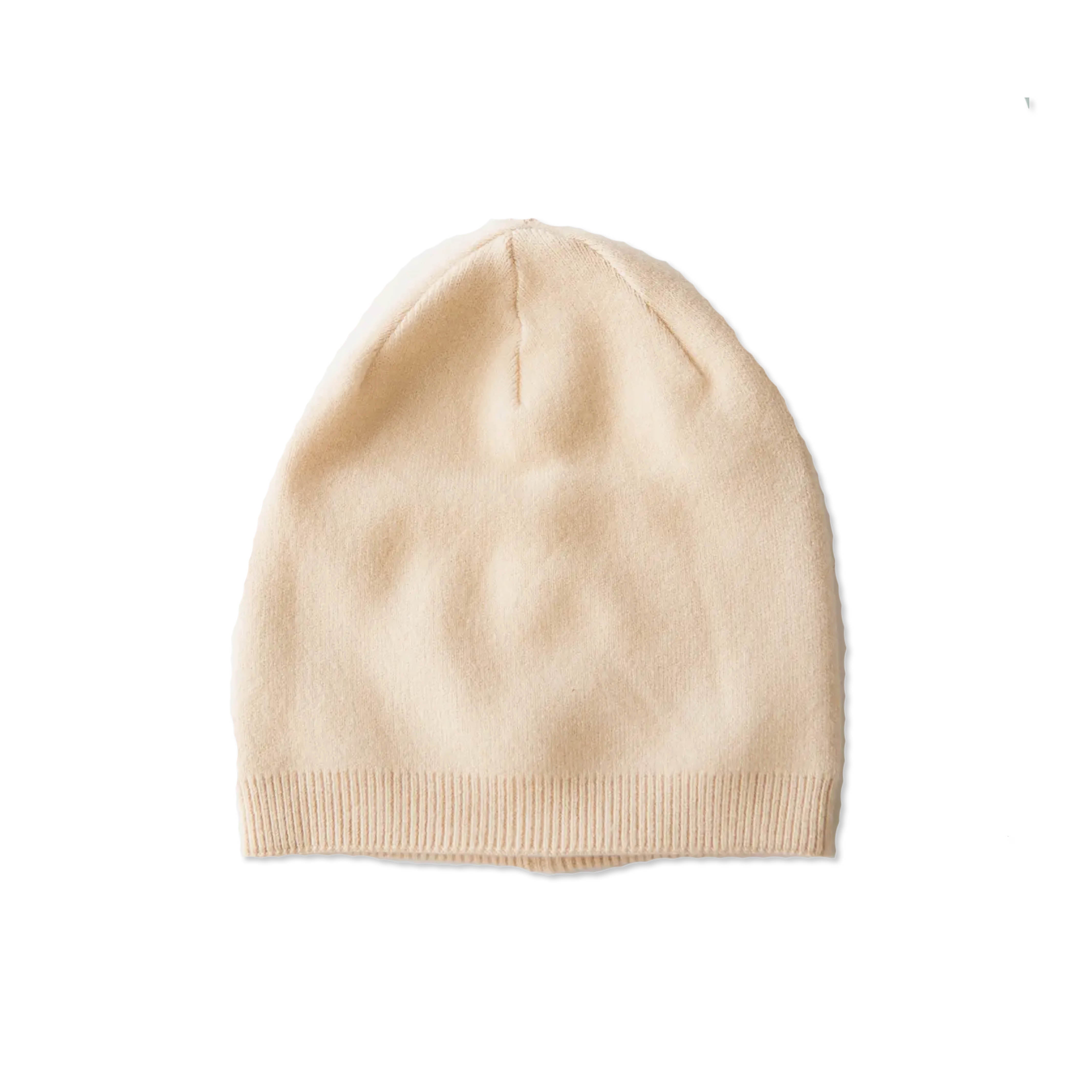 Cashmere Blend Beanie: Ivory – The Anchored Collective display picture 1