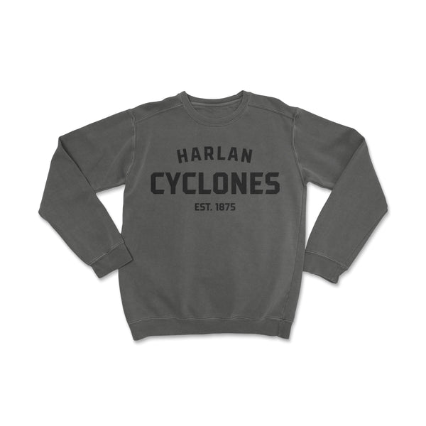Harlan Cyclones Established Puff Crewneck