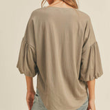 Hester Bubble Sleeve Top