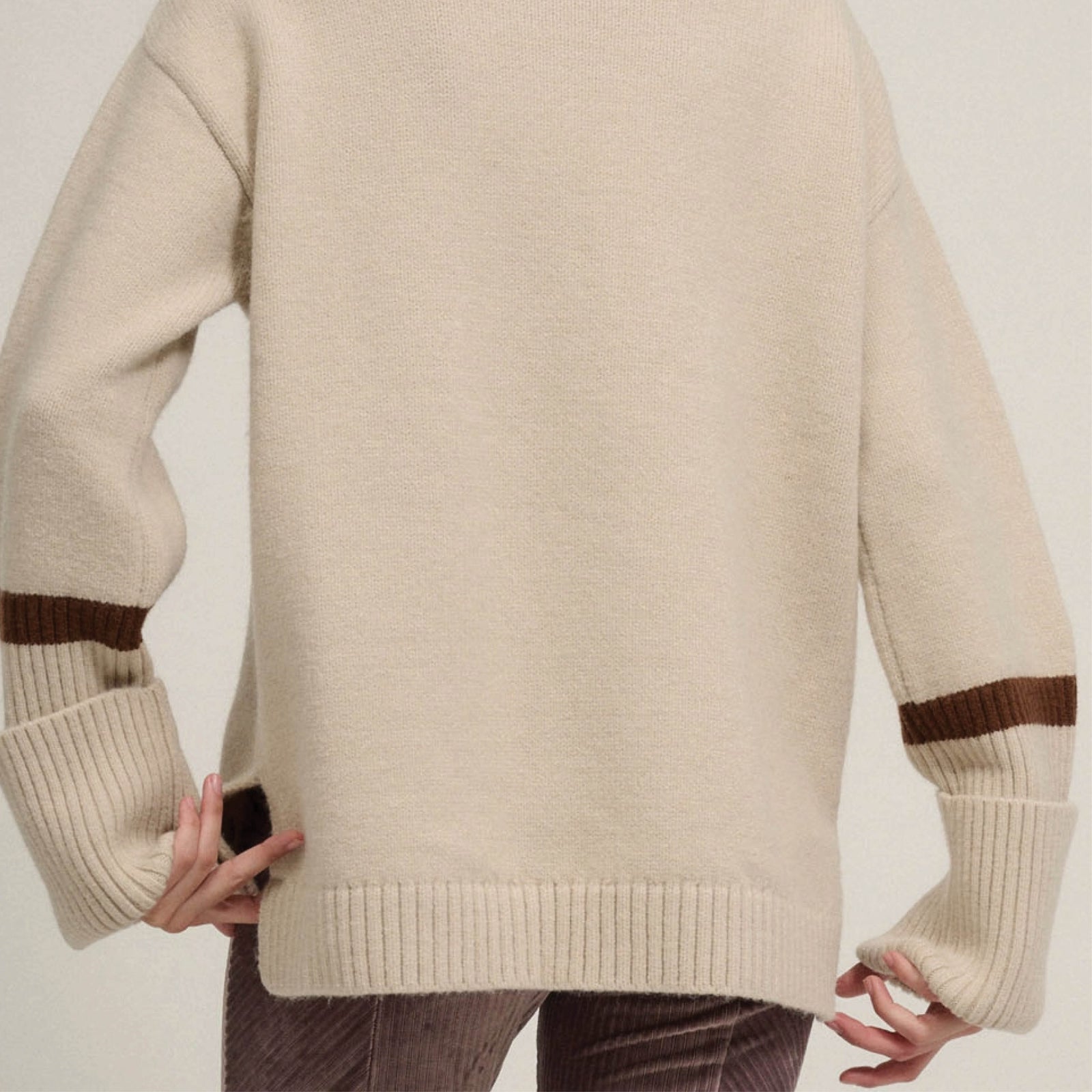 Townsand Contrast Cuff Sweater – The Anchored Collective