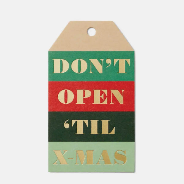 Don't Open Before X-Mas Gift Tags