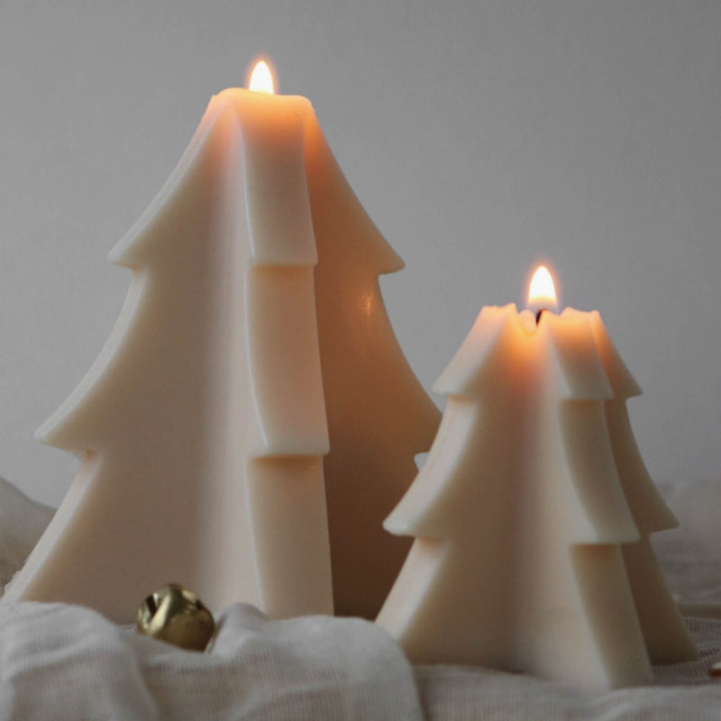 Geometric Christmas Tree Candle