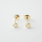 14k Gold Mini Circle Studs