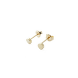 14k Gold Mini Circle Studs