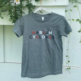 Toddler & Youth - Harlan Cyclones Tri-Color Letter Tee