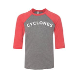 Toddler & Youth - Cyclones Three-Quarter Sleeve Baseball Tee