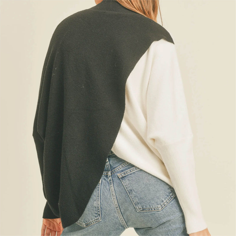 Black & White Combo Sweater