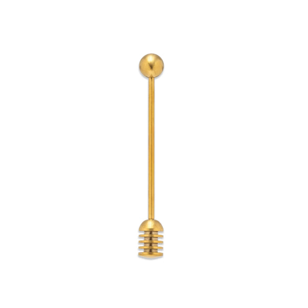 Stainless Steel Gold Honey Dipper