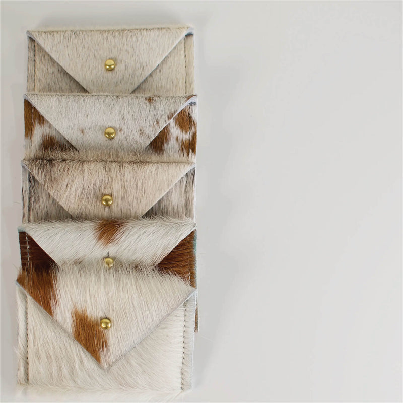 Card Wallet: Natural Cowhide