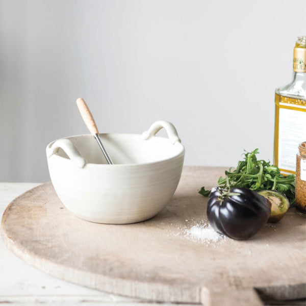 Stoneware Batter Bowl: Small