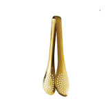 Gold Stainless Steel Slotted Tongs